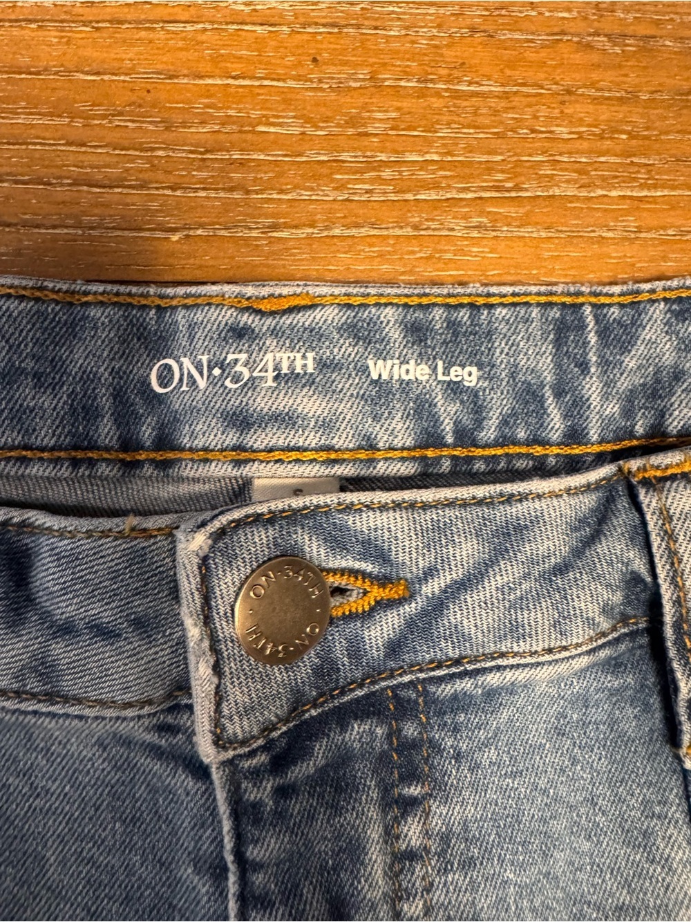 High-Rise Light Wash Wide-Leg Jeans #135 - Picture 2 of 6